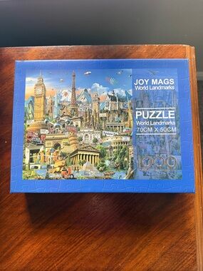 JOY MAGS World Landmarks 1000-Piece Puzzle - Blue Box